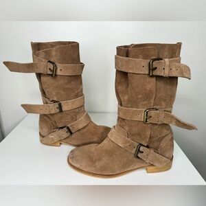 Maje Kriminel Slouchy Moto Boots - Edgy Chic with a Touch of Luxury